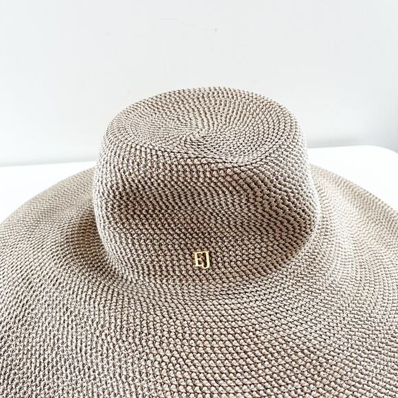 Eric Javits Full Coverage Hampton Squishee Packable Beach Sun Hat Bark main image 4